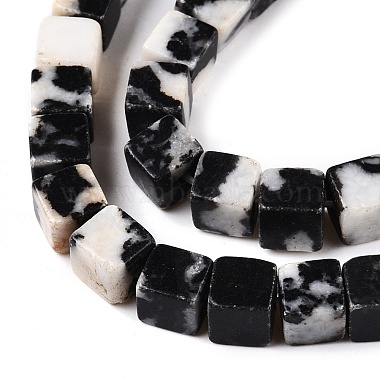 Natural Zebra Jasper Beads Strands(G-T139-6x6-15A)-3