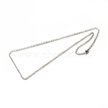 304 Stainless Steel Cable Chain Necklaces(STAS-M174-027P)-2
