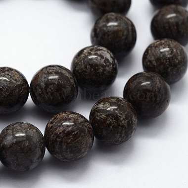Chapelets de perles de flocon de neige en obsidienne naturelle(G-I199-01-6mm)-3