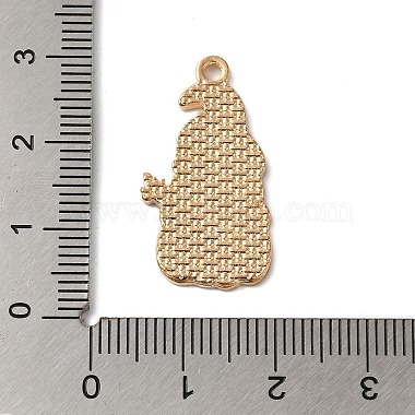 Thanksgiving Day Golden Tone Alloy Enamel Pendants(ENAM-M002-02O-G)-3