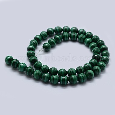 Chapelets de perles en malachite naturelle(G-F571-27AA1-8mm)-2