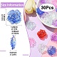 30個の透明＆UVメッキアクリルビーズ(MACR-YW0003-97)-3