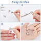 SUPERFINDINGS 40Pcs 10 Style 304 Stainless Steel Stud Earring Findings(STAS-FH0001-93)-4