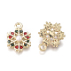 Golden Plated Alloy Charms(X-PALLOY-L228-013G)-2