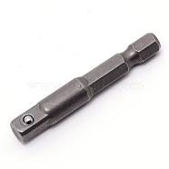 Steel Hexagona Screw Bits, Gunmetal, 5x0.635cm(TOOL-WH0128-06)