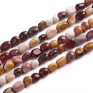Natural Mookaite Beads Strands, Tumbled Stone, Nuggets, 6.5~9.5x5.5~7.5x3.5~5.5mm, Hole: 0.8mm, about 50pcs/Strand, 15.67 inch(39.8cm)(G-D0002-B35)