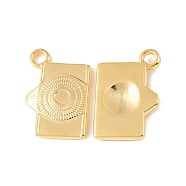Ion Plating(IP) 304 Stainless Steel Enamel Settings, Camera Charms, Golden, 23x20x3mm, Hole: 3mm(STAS-F293-21G)