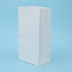 Kraft Paper Bags, No Handles, Gift Bags, Shopping Bags, White, 13x8x24cm(CARB-L007B-02)