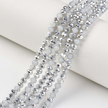 4mm LightSteelBlue Rondelle Glass Beads