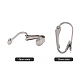 Accessoires de boucles d'oreilles clips à vis en 304 acier inoxydable(X-STAS-G081-63P)-4