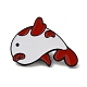 Alfileres de esmalte estilo dibujos animados de pez koi/carpa(JEWB-D023-01A-EB)-1