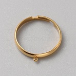 304 Stainless Steel Loop Ring Base, Golden, Hole: 1.2mm, Inner Diameter: 18.2mm(FIND-WH0161-31A-G)