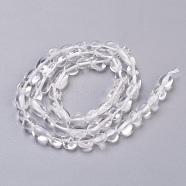 Natural Quartz Crystal Beads Strands, Tumbled Stone, Nuggets, 6~13x5~10x4~7mm, Hole: 0.8mm, about 56pcs/strand, 15.8 inch(40.2cm)(G-F575-18L)