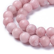 Natural Pink Opal Beads Strands, Grade AB, Round, 8mm, Hole: 0.8mm, about 47pcs/strand, 14.9 inch(38cm)(G-G772-02-C)