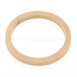 Unfinished Wood Bangles, DIY Wood Crafts, Tan, 1/4x2-3/4 inch(0.6x7.1cm), Inner Diameter: 2-1/4 inch(5.85cm)(FIND-WH0081-69B)