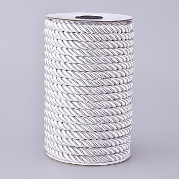 Nylon Thread, for Home Decorate, Upholstery, Curtain Tieback, Honor Cord, White, 8mm, 20m/roll