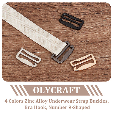 16Pcs 4 Colors Zinc Alloy Underwear Strap Buckles(FIND-OC0003-08C)-4