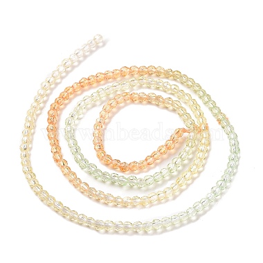 brins de perles de verre de couleur dégradé transparent(GLAA-G101-2mm-05)-4