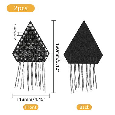 2Pcs Fashionable Tassel Epaulettes(AJEW-FH0002-77)-2