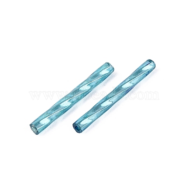 ベーキングペイントガラスツイストラッパビーズ(GLAA-WH0039-11J)-2