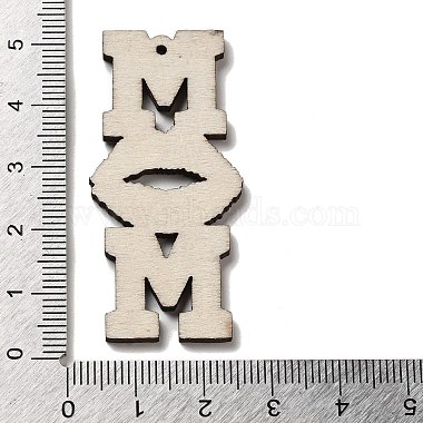 pendentifs en bois thème fête des mères(FIND-Z031-01G)-3