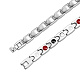 SHEGRACE Stainless Steel Panther Chain Watch Band Bracelets(JB671A)-5