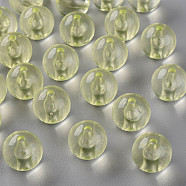 Transparent Acrylic Beads, Round, Light Yellow, 16x15mm, Hole: 2.8mm, about 220pcs/500g(MACR-S370-A16mm-728)