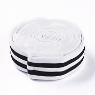 Flat Elastic Band, For Clothing, Garment Accessories, Black, 40mm, about 5.46 yards(5m)/roll(OCOR-XCP0001-04)