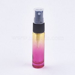 Glass Gradient Color Spray Bottle, Colorful, 9.6x2cm, Capacity: 10ml(MRMJ-WH0011-C05-10ml)