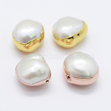 10mm White Potato Pearl Beads