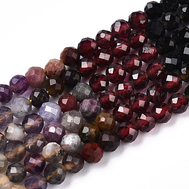 Natural & Synthetic Mixed Gemstone Beads Strands(G-D080-A01-02-29)-4