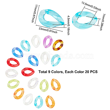 супернаходки прозрачные акриловые соединительные кольца(OACR-FH0001-010)-2