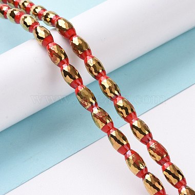 Electroplated Glass Beads Strands(GLAA-P003-D06)-2