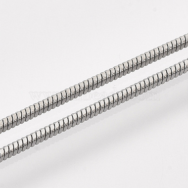 Halsketten mit viereckiger Schlangenkette aus Messing(MAK-T006-10A-B)-3