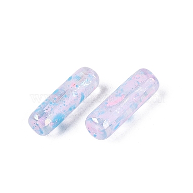 Picasso Transparent Glass Bugle Beads(SEED-N010-02A-12)-2