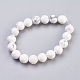 Chapelets de perles en howlite naturelle(X-TURQ-G091-10mm)-2