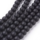 Synthetic Black Stone Beads Strands(G508-1)-1