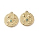 Vacuum Plating 201 Stainless Steel Natural Turquoise Pendants(STAS-C064-VC923)-2