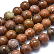 Natural Picasso Jasper Beads Strands, Round, 6~6.5mm, Hole: 0.6mm, about 71pcs/strand, 15.35 inch(39cm)(G-M353-A29-6mm)