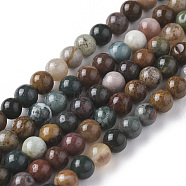Natural Ocean Jasper Beads Strands, Round, 6mm, Hole: 1mm, about 61pcs/strand, 15.35 inch(39cm)(G-F668-26-6mm)