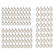 110Pcs 3 Style 304 Stainless Steel Tube Bails, Loop Bails, Ring, Stainless Steel Color, 9~11x6~8x2~2.5mm, Hole: 1.5~2mm, Inner Diameter: 4~6mm(STAS-AR0002-21)