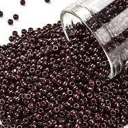 TOHO Round Seed Beads, Japanese Seed Beads, (46) Opaque Oxblood, 11/0, 2.2mm, Hole: 0.8mm, about 1103pcs/10g(X-SEED-TR11-0046)