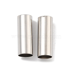 Brass Tube Beads, Cadmium Free & Lead Free, Platinum, 10x3.5mm, Hole: 3.4mm(KK-B120-03G-P)