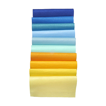 Non Woven Fabric Embroidery Needle Felt for DIY Crafts, Square, Mixed Color, 298~300x298~300x1mm, 10pcs/set