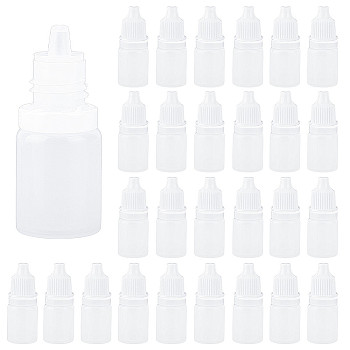 Plastic Squeeze Bottles, with Caps, Refillable Bottle for Eye Drops, WhiteSmoke, 1.9x4.75cm, Capacity: 5ml(0.17fl. oz)
