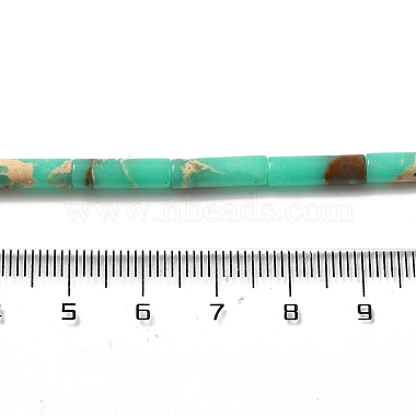 Brins de perles teintes en jaspe impérial synthétique(G-D077-B01-13)-4