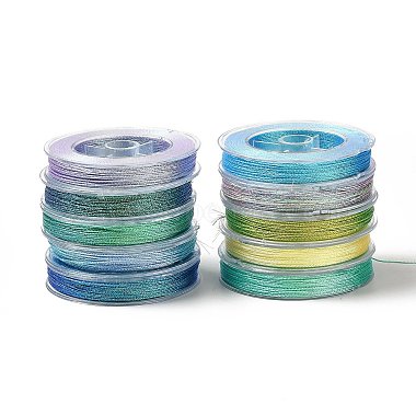 10 Rolls 10 Colors 6-Ply PET Polyester Cord(OCOR-L046-03B)-4