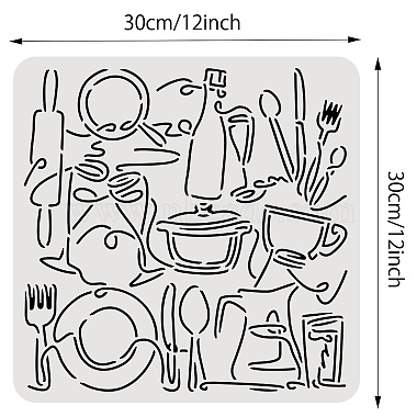 Plastic Reusable Drawing Painting Stencils Templates(DIY-WH0172-942)-2