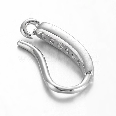Eco-Friendly Rack Plating Brass Cubic Zirconia Earring Hooks(KK-I606-29P-02-NR)-2