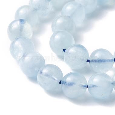 Grade ab rondeturquoises naturelle brins de perles(G-F289-01-6mm)-5